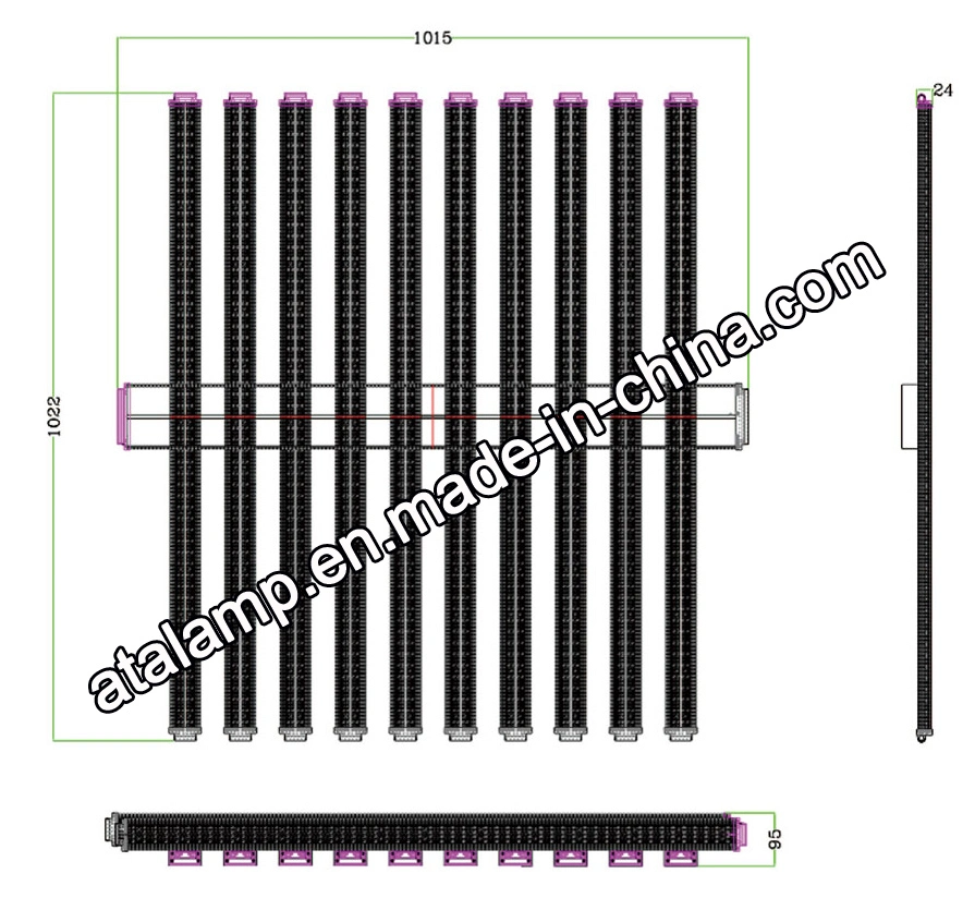 Full Spectrum Growing Hydroponic for Indoor Plants Lamp Bar Waterproof 2019 Growth Bulb Quantum Induction LED Grow Light