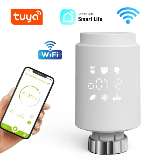 スマートサーモスタットラジエーター Trv バルブホーム Intelligente Per Digitale HVAC 温度コントローラー WiFi Ambiente Tuya